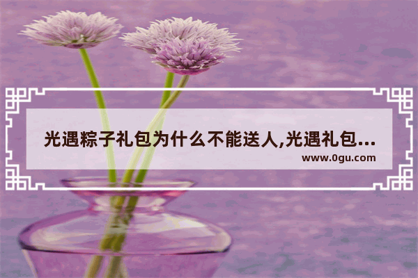 光遇粽子礼包为什么不能送人,光遇礼包版权