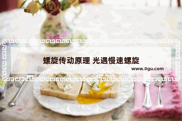 螺旋传动原理 光遇慢速螺旋