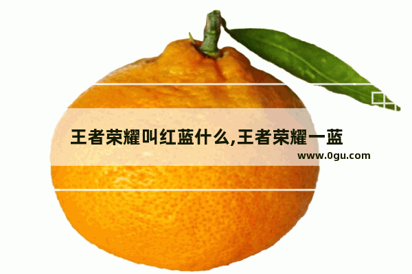 王者荣耀叫红蓝什么,王者荣耀一蓝
