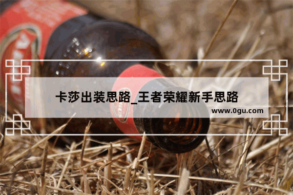卡莎出装思路_王者荣耀新手思路