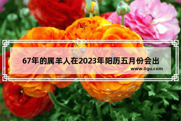 67年的属羊人在2023年阳历五月份会出现贵人吗 5月占卜穿越火线