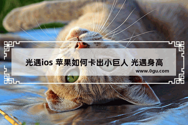 光遇ios 苹果如何卡出小巨人 光遇身高ios