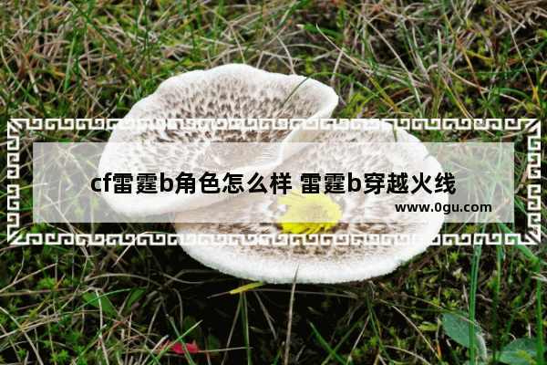 cf雷霆b角色怎么样 雷霆b穿越火线