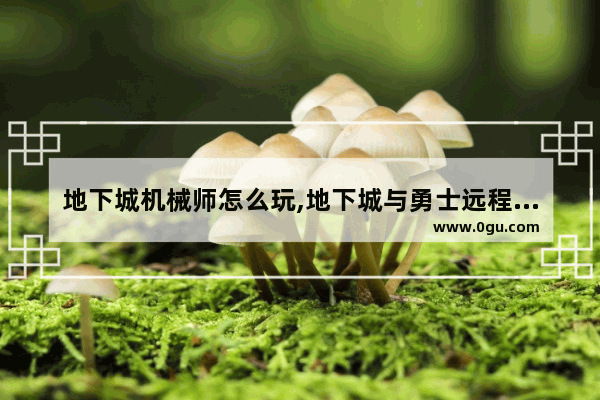 地下城机械师怎么玩,地下城与勇士远程管理系统