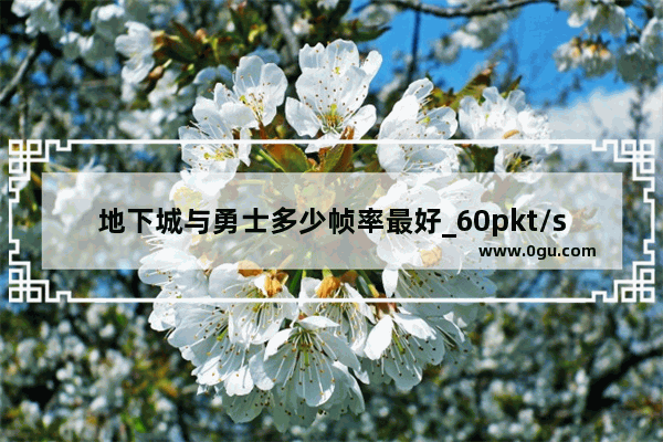 地下城与勇士多少帧率最好_60pkt/s是什么意思