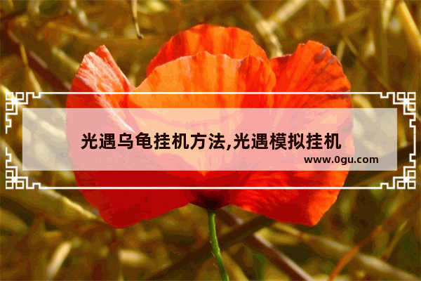 光遇乌龟挂机方法,光遇模拟挂机