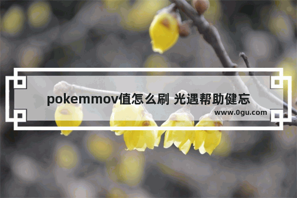 pokemmov值怎么刷 光遇帮助健忘