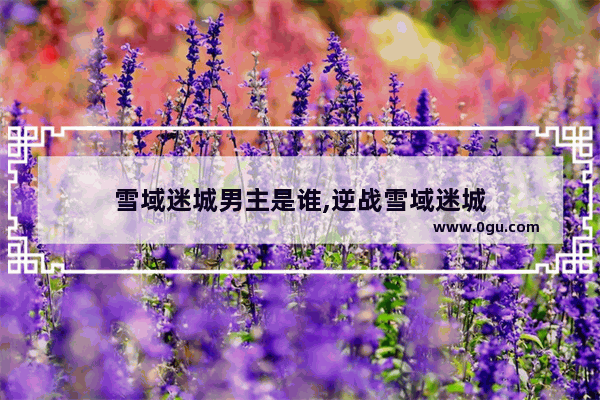雪域迷城男主是谁,逆战雪域迷城