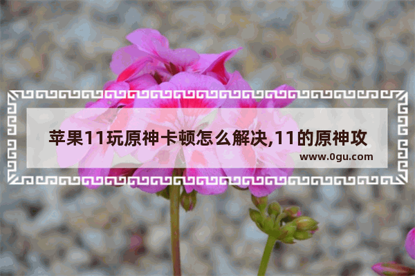 苹果11玩原神卡顿怎么解决,11的原神攻略