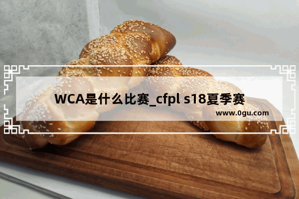 WCA是什么比赛_cfpl s18夏季赛排名