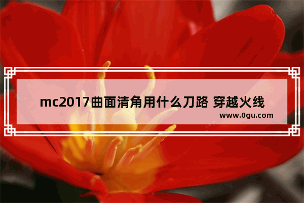 mc2017曲面清角用什么刀路 穿越火线2017刀