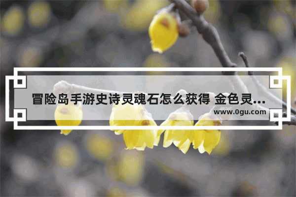 冒险岛手游史诗灵魂石怎么获得 金色灵魂石获 地下城与勇士手游灵魂宝石