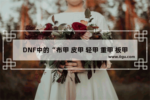 DNF中的“布甲 皮甲 轻甲 重甲 板甲”的特点及区别是什么,地下城与勇士布甲哪个厉害