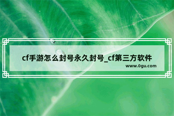 cf手游怎么封号永久封号_cf第三方软件加载封号怎么解封