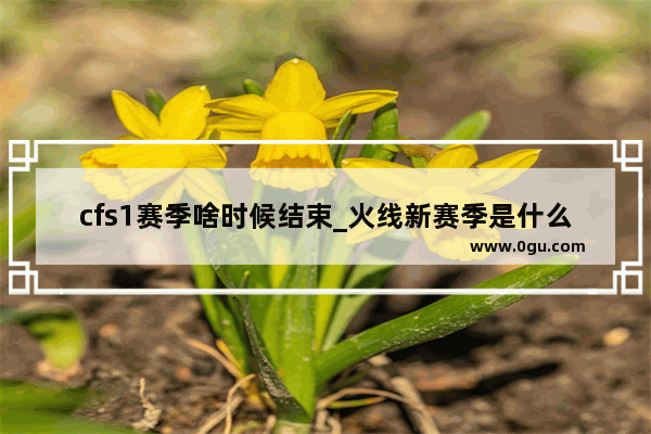 cfs1赛季啥时候结束_火线新赛季是什么时候