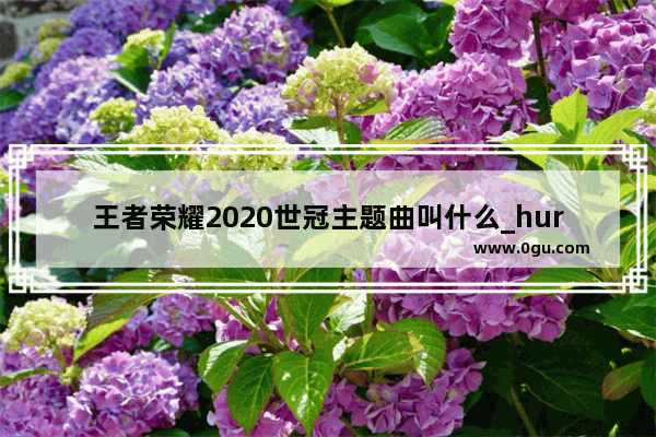王者荣耀2020世冠主题曲叫什么_hurt真名是什么