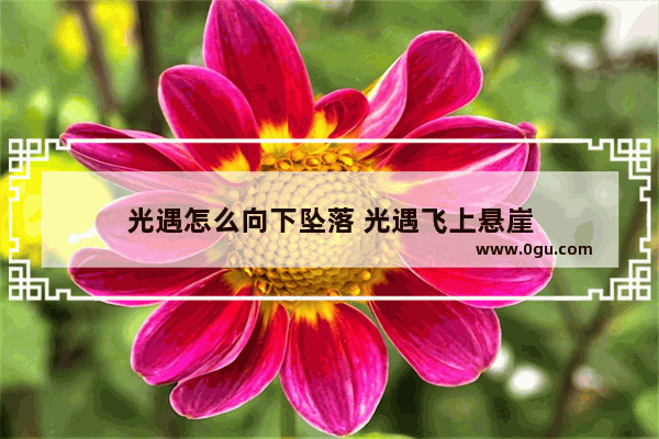 光遇怎么向下坠落 光遇飞上悬崖