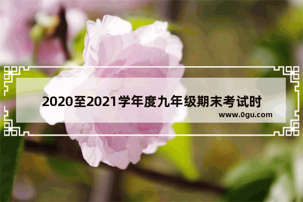 2020至2021学年度九年级期末考试时间_2021-2022年所有假期