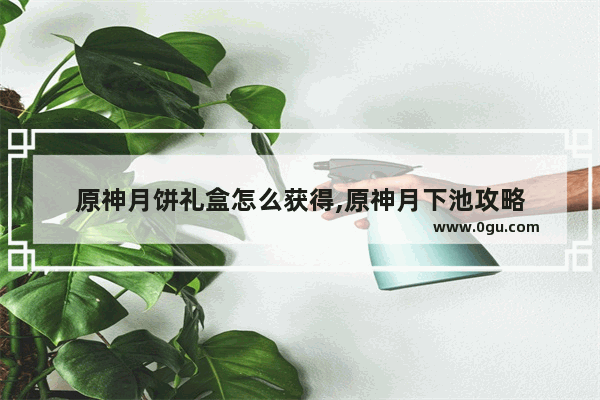 原神月饼礼盒怎么获得,原神月下池攻略