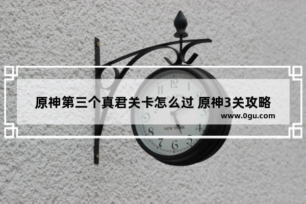 原神第三个真君关卡怎么过 原神3关攻略