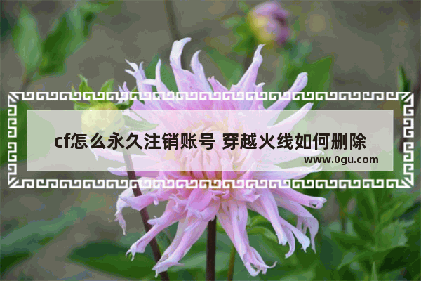 cf怎么永久注销账号 穿越火线如何删除