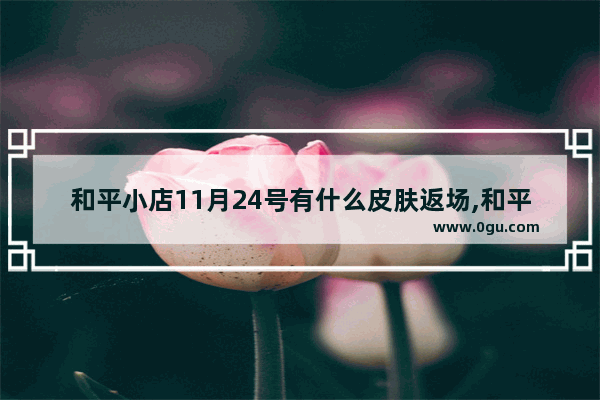 和平小店11月24号有什么皮肤返场,和平精英金风玉露兑换码
