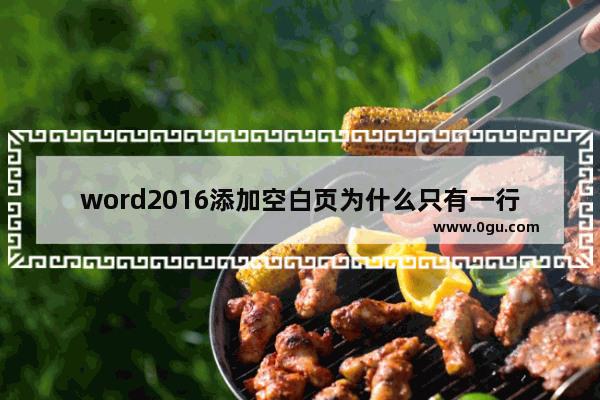 word2016添加空白页为什么只有一行_cad2016打印pdf为什么是空白
