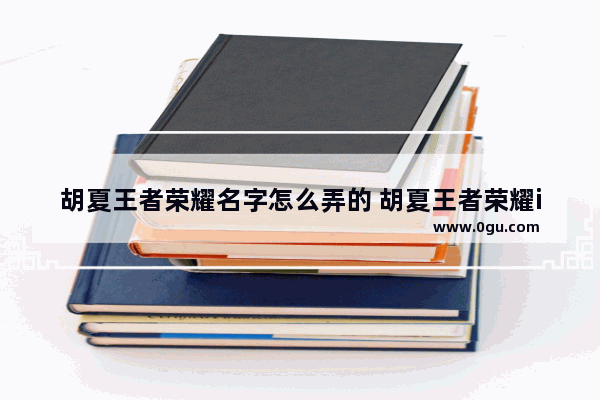 胡夏王者荣耀名字怎么弄的 胡夏王者荣耀id