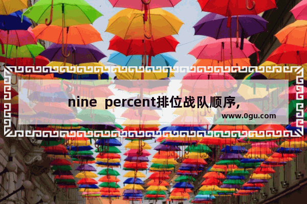 nine  percent排位战队顺序,穿越火线战队排位