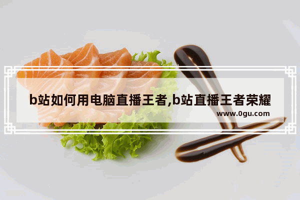 b站如何用电脑直播王者,b站直播王者荣耀