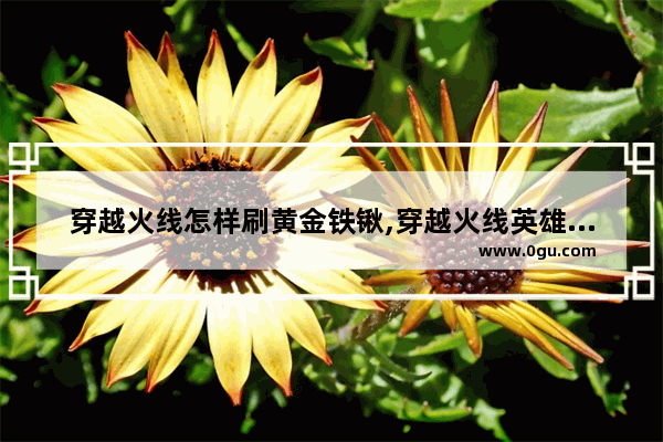 穿越火线怎样刷黄金铁锹,穿越火线英雄铲子