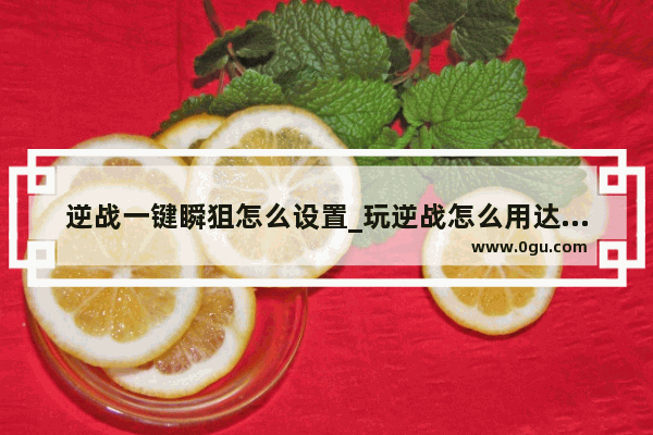 逆战一键瞬狙怎么设置_玩逆战怎么用达尔优木马人鼠标设置鼠标宏