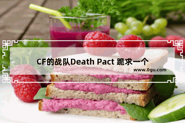 CF的战队Death Pact 跪求一个名字在前面的马甲格式 谢谢_什么叫马甲格式