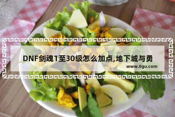 DNF剑魂1至30级怎么加点,地下城与勇士贫民剑魂加点