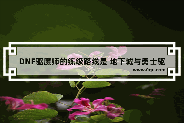 DNF驱魔师的练级路线是 地下城与勇士驱魔怎么升级