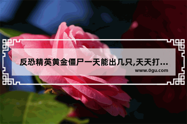 反恐精英黄金僵尸一天能出几只,天天打僵尸穿越火线