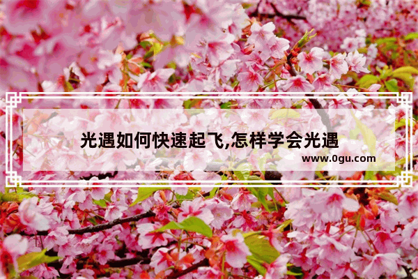 光遇如何快速起飞,怎样学会光遇