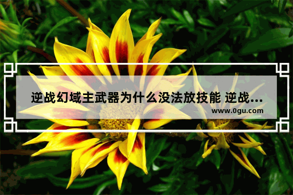 逆战幻域主武器为什么没法放技能 逆战怎么放技能
