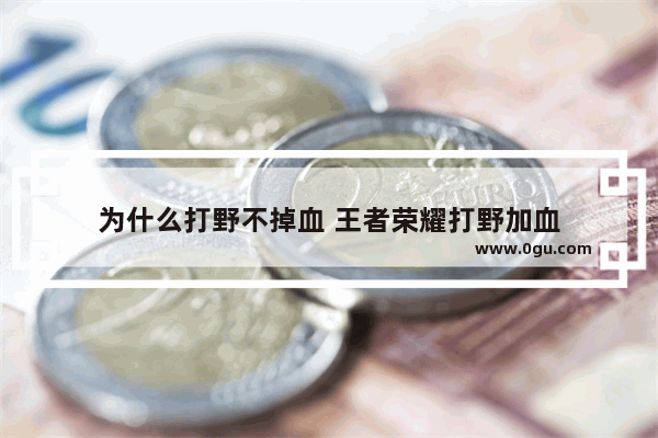 为什么打野不掉血 王者荣耀打野加血