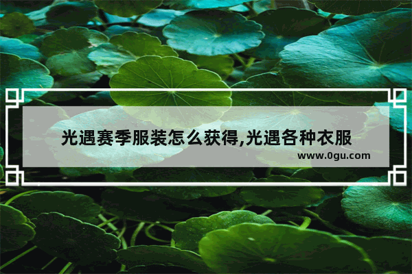 光遇赛季服装怎么获得,光遇各种衣服