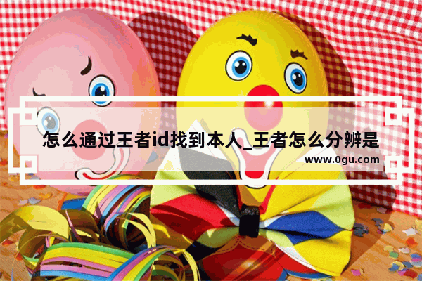 怎么通过王者id找到本人_王者怎么分辨是自己的号还是别人的号