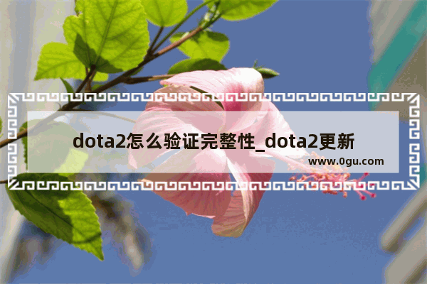 dota2怎么验证完整性_dota2更新后为什么一直在验证中