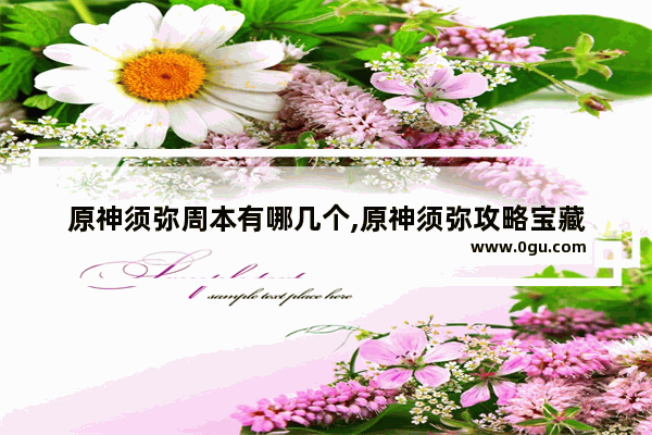 原神须弥周本有哪几个,原神须弥攻略宝藏