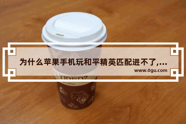 为什么苹果手机玩和平精英匹配进不了,和平精英怎么看上了不了
