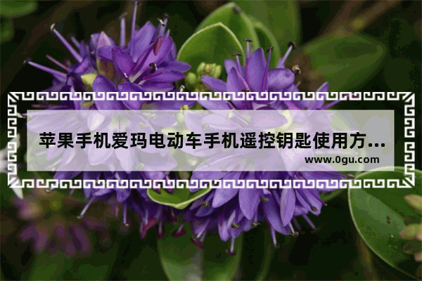苹果手机爱玛电动车手机遥控钥匙使用方法_苹果11怎么绑定爱玛电瓶车nfc