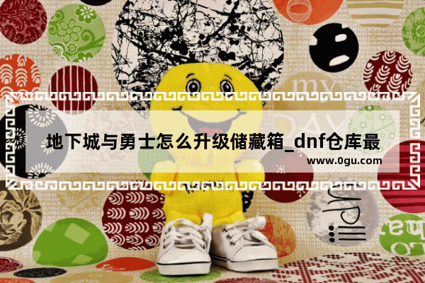地下城与勇士怎么升级储藏箱_dnf仓库最高是什么级别