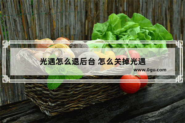 光遇怎么退后台 怎么关掉光遇