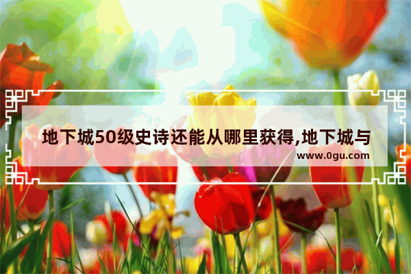 地下城50级史诗还能从哪里获得,地下城与勇士手游刷史诗