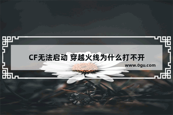 CF无法启动 穿越火线为什么打不开