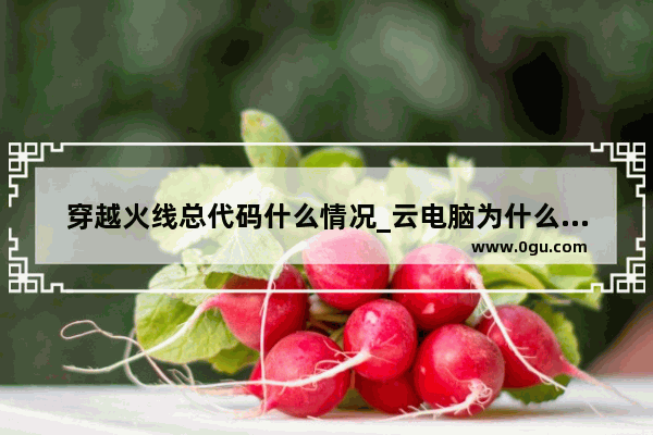 穿越火线总代码什么情况_云电脑为什么不能玩穿越火线